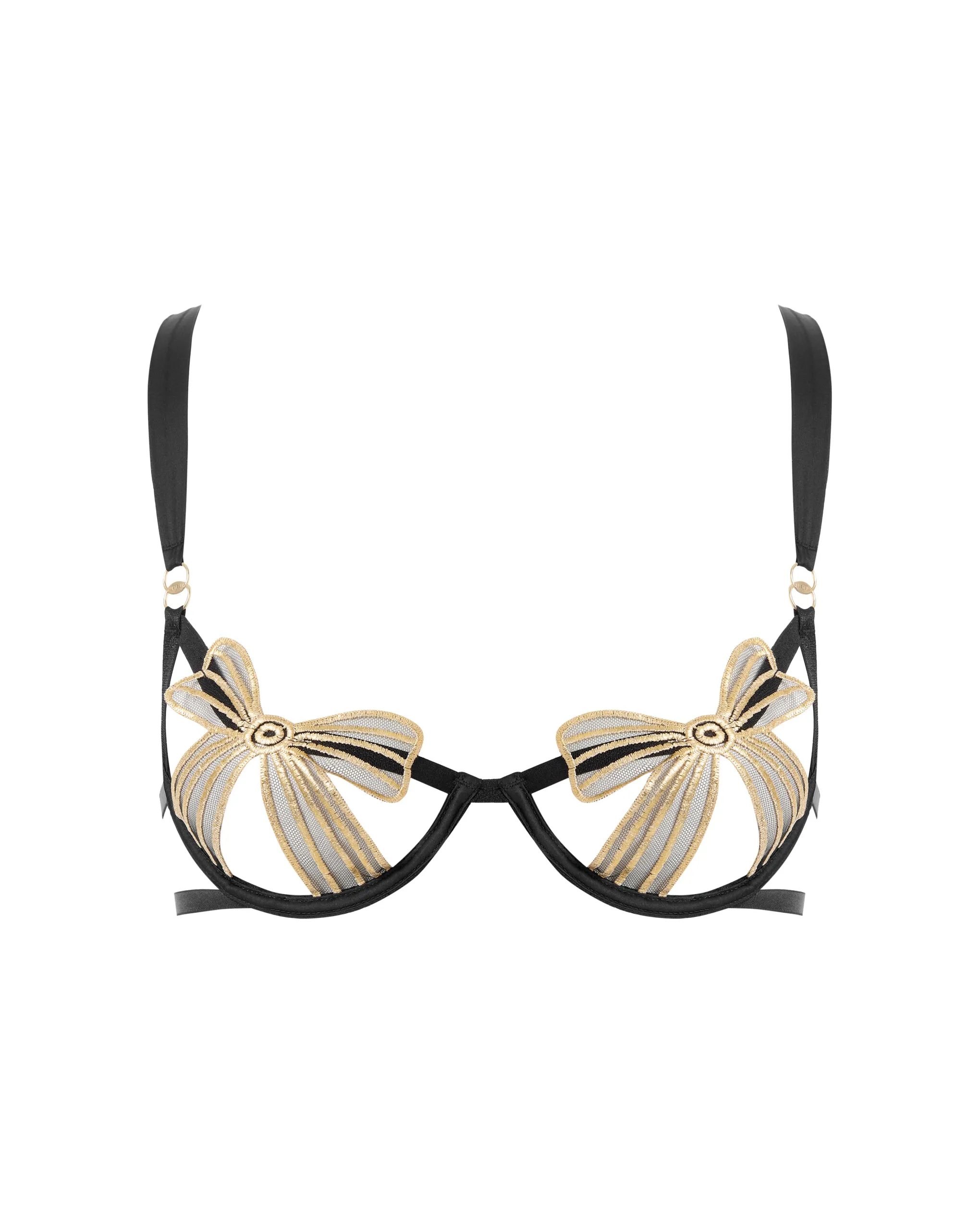 Annabel Wired Bra Black/Gold sold by Bluebella product image thumbnail 5