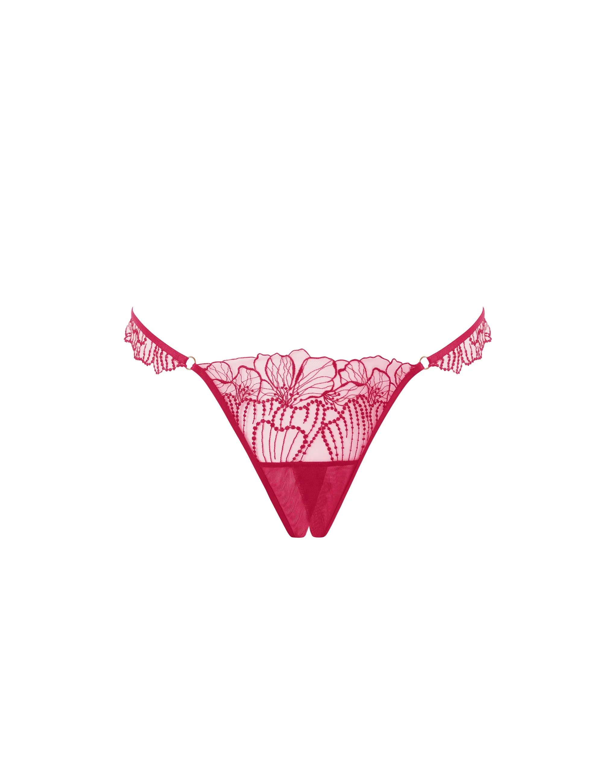 Amarosa Open Embroidered Brief Pink sold by Bluebella product image thumbnail 5