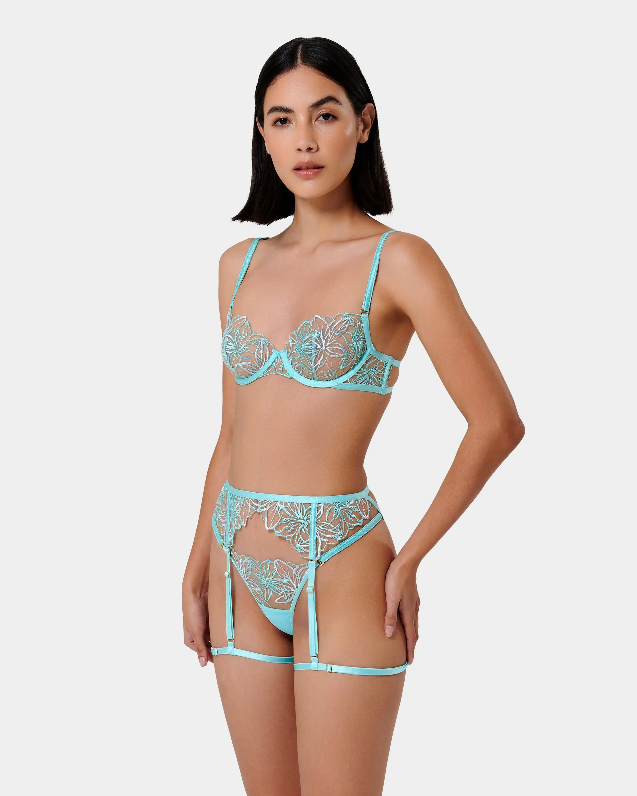 Set: Lilly Lingerie Set Blue sold by Bluebella product image thumbnail 2