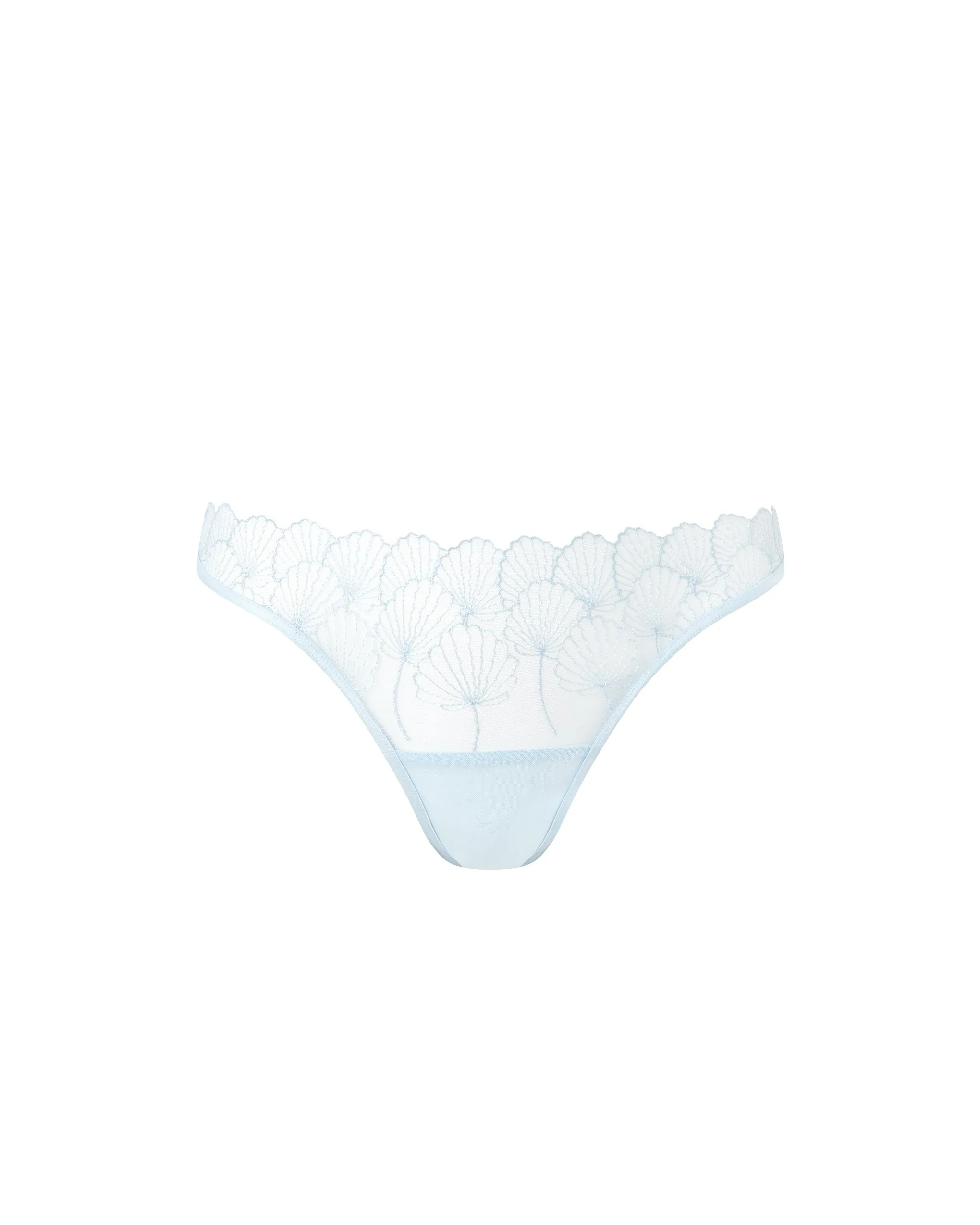 Vermont Embroidered Sheer Brief Ice Water Blue sold by Bluebella product image thumbnail 5