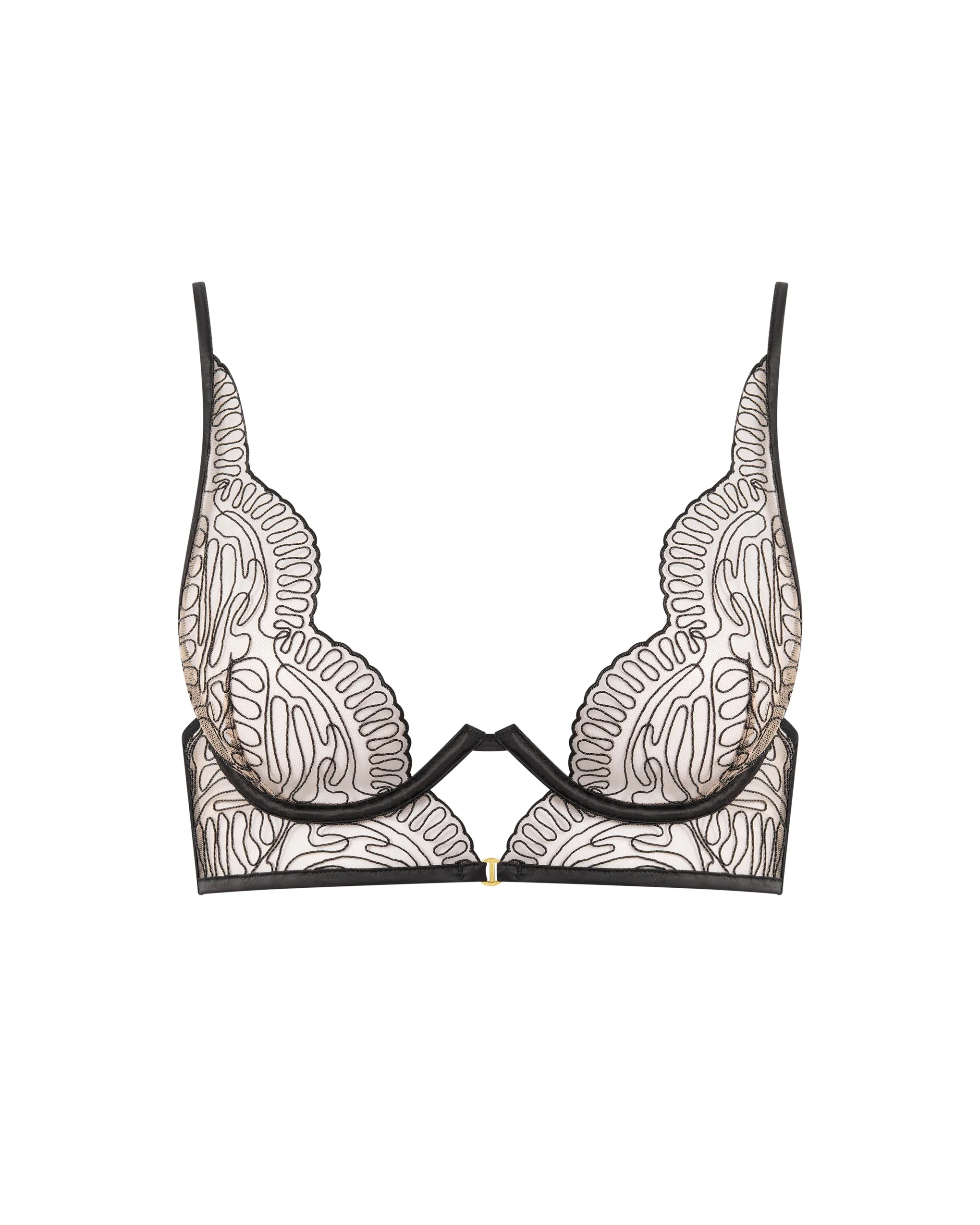 Leliana High Apex Longline Bra Black sold by Bluebella product image thumbnail 5