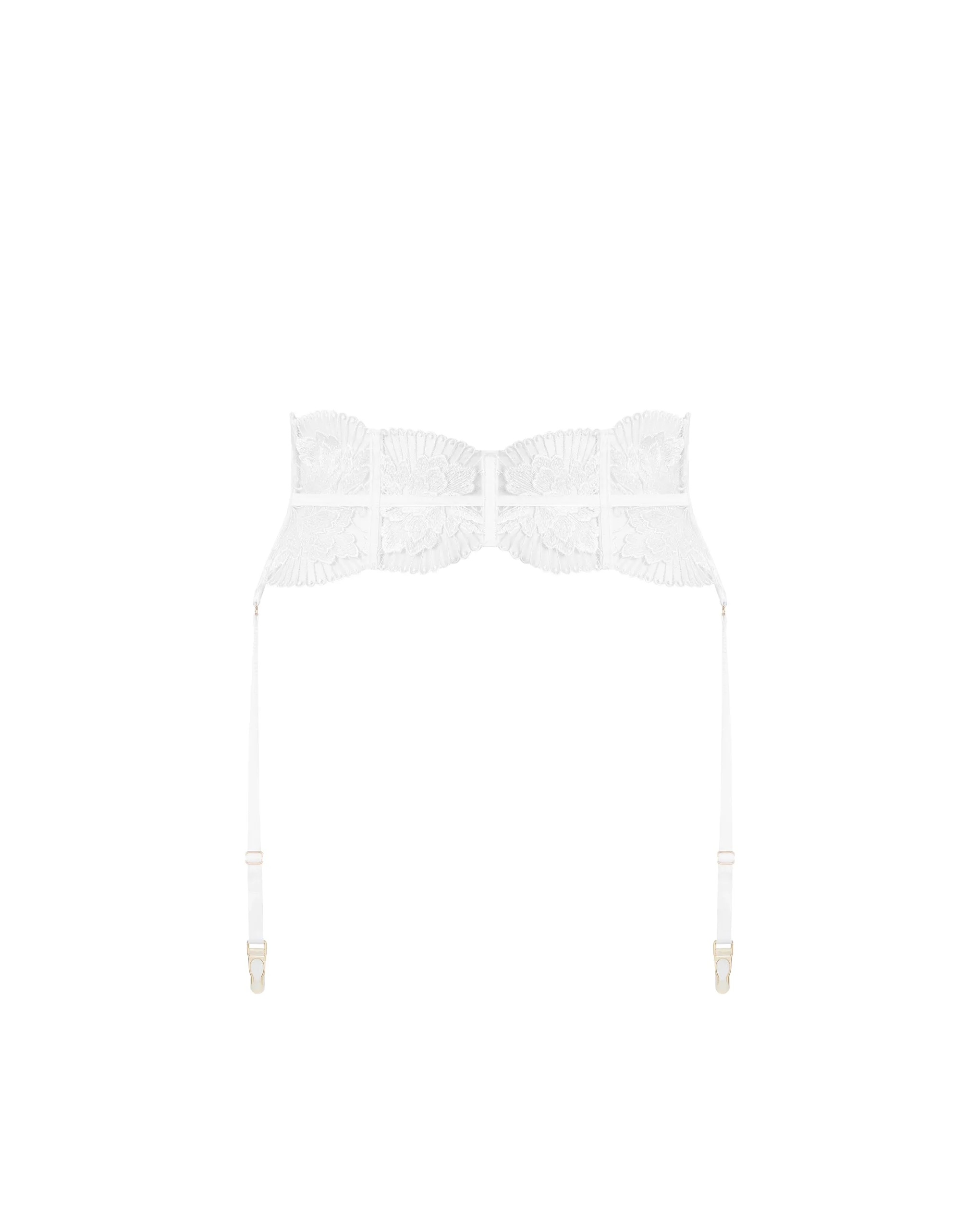 Gabriella Waspie Suspender (with detachable suspenders) White sold by Bluebella product image thumbnail 5