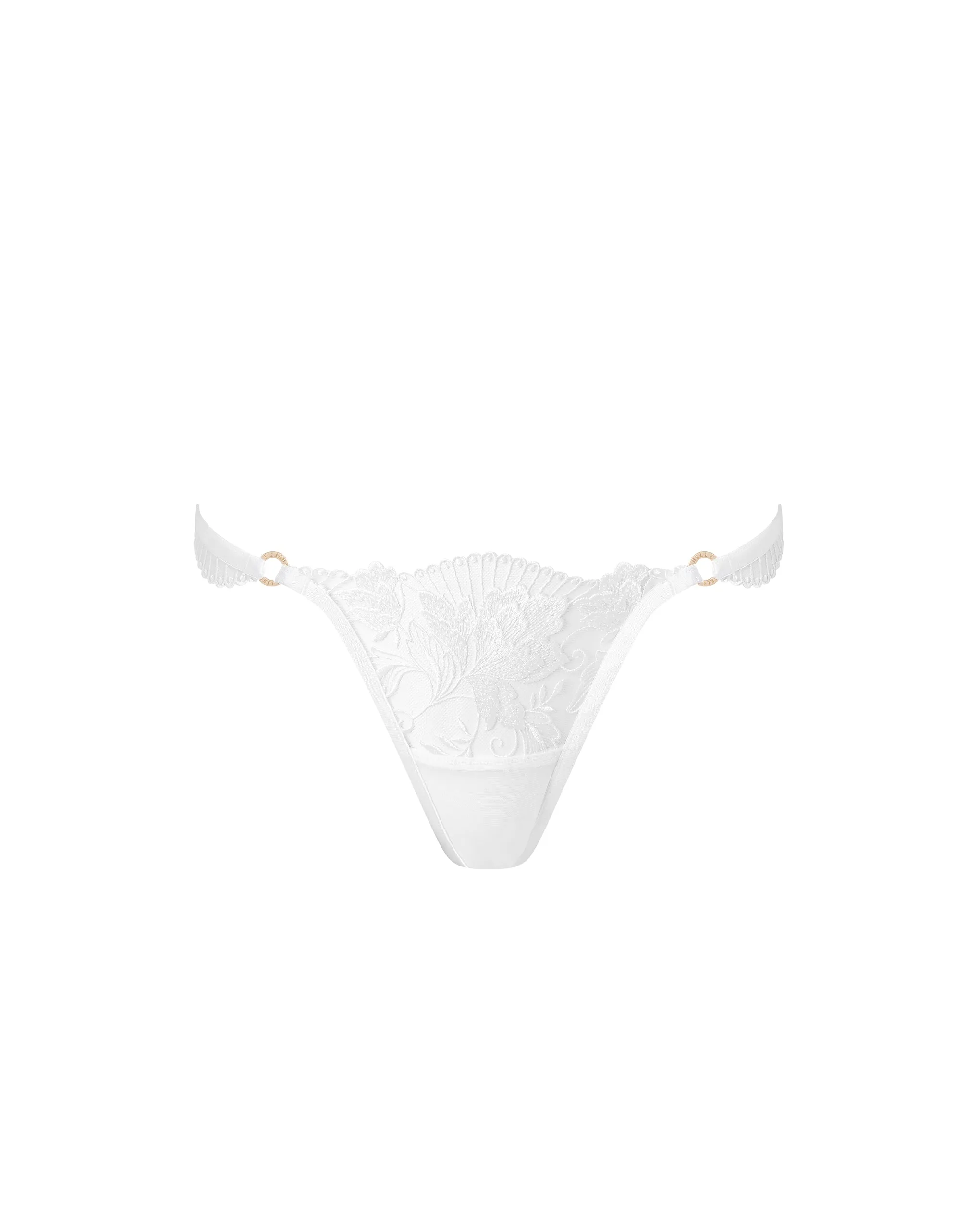 Gabriella Floral Embroidered Thong White sold by Bluebella product image thumbnail 5