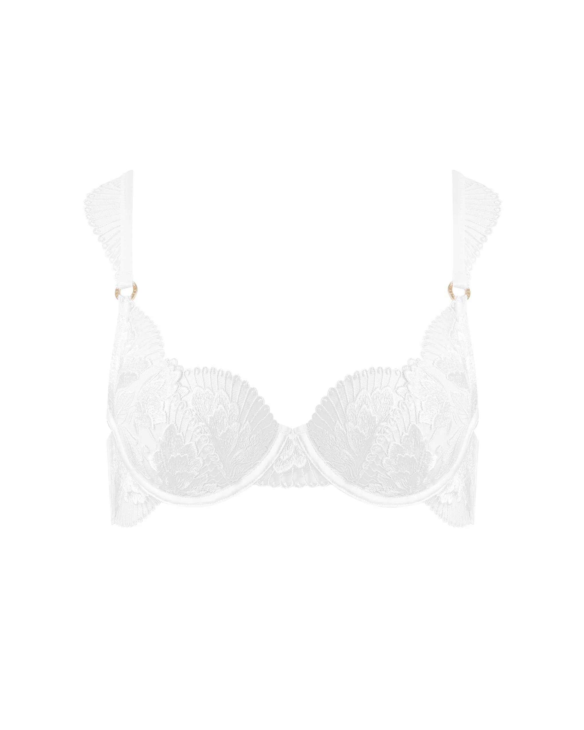 Gabriella Floral Embroidered Bra White sold by Bluebella product image thumbnail 5