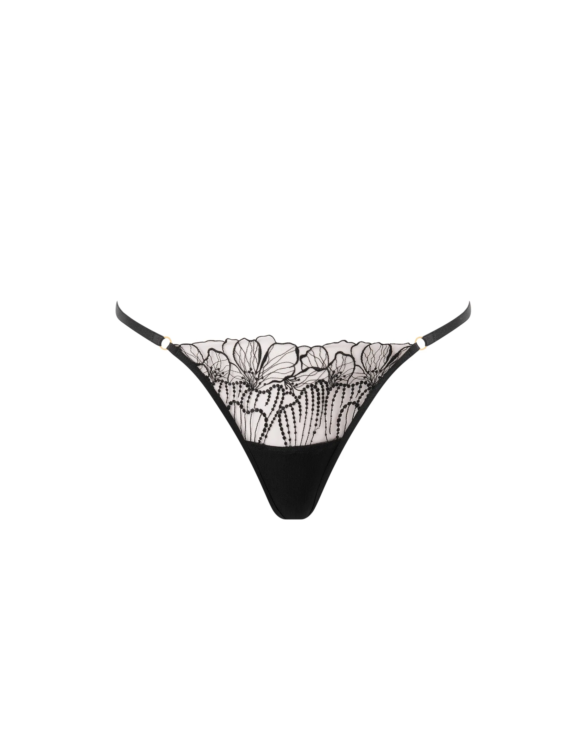 Amarosa Floral Embroidered Thong Black sold by Bluebella product image thumbnail 5