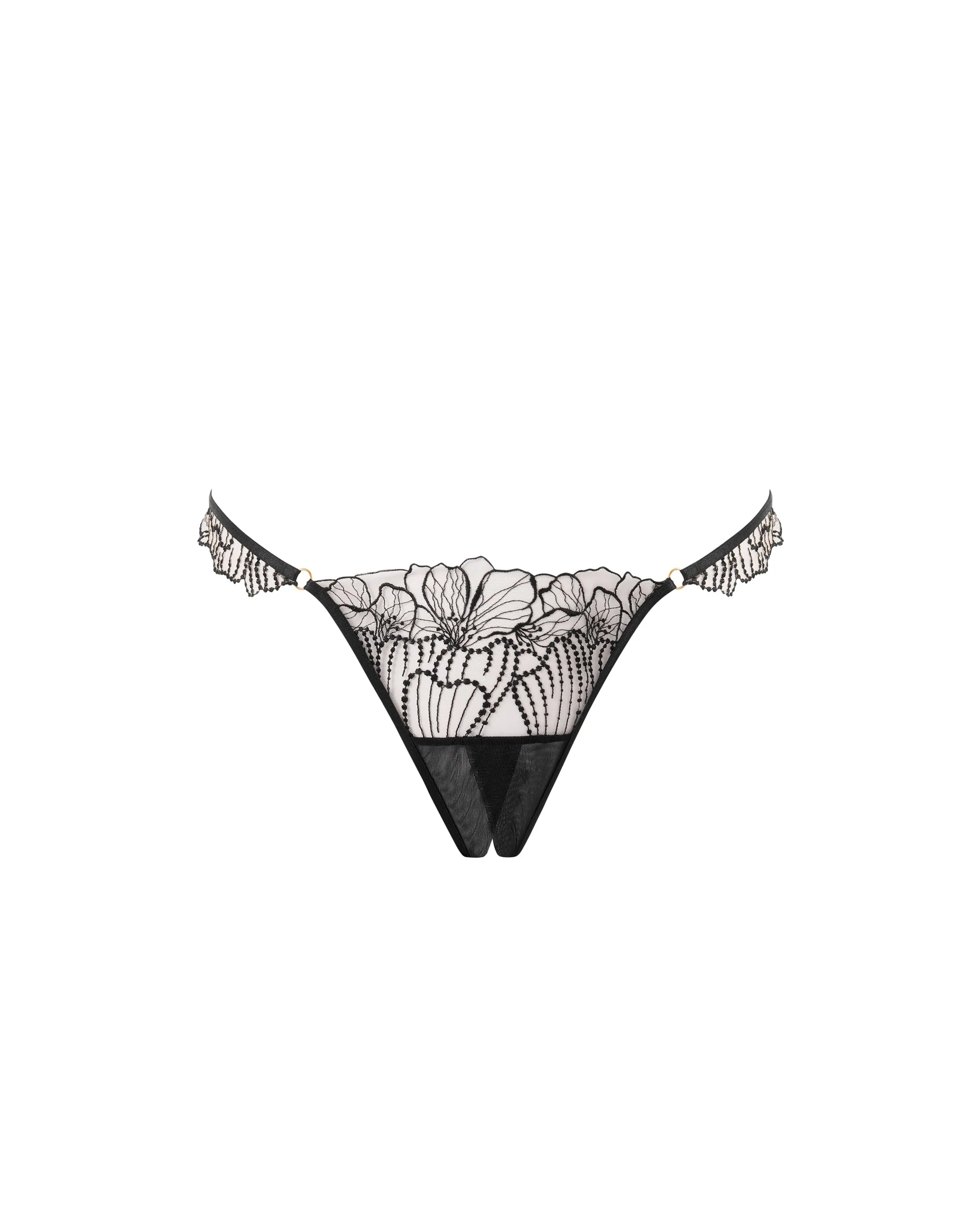 Amarosa Open Embroidered Brief Black sold by Bluebella product image thumbnail 5