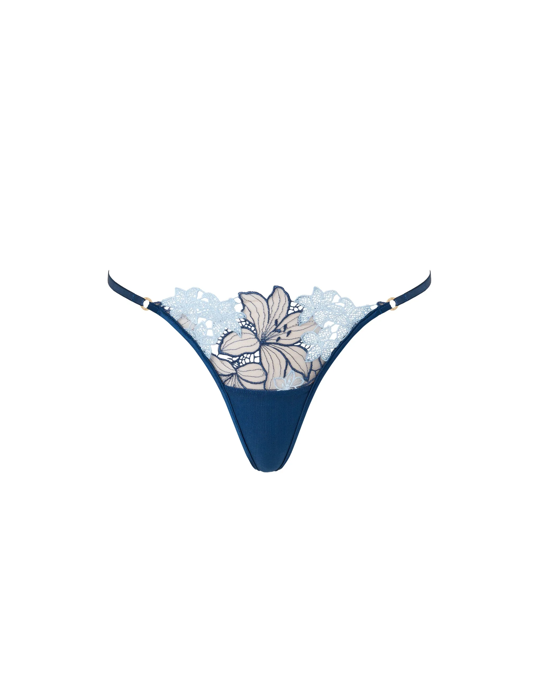 Calantha Floral Lace Thong Blue sold by Bluebella product image thumbnail 5