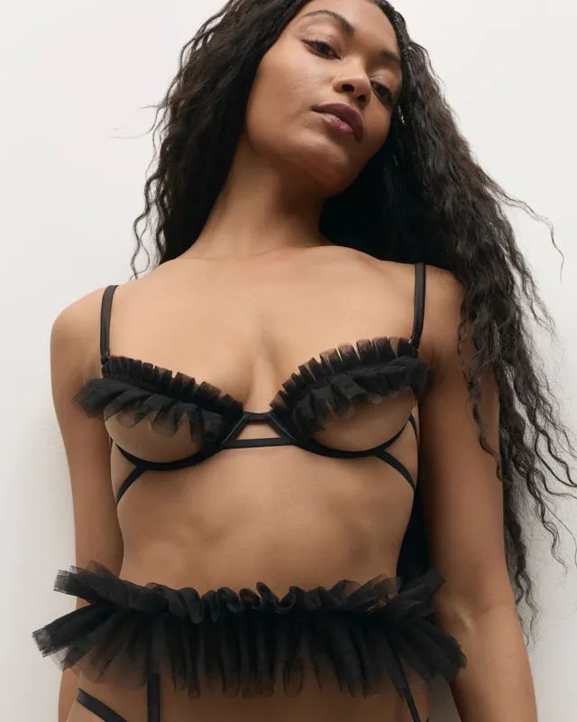 Kika Semi Open Tulle Bra made by Bluebella