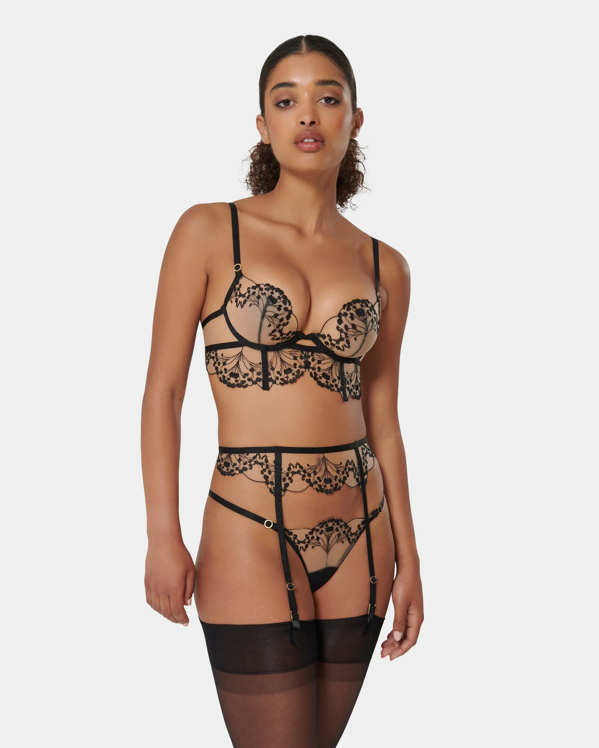 Set: Marisa Black/Sheer sold by Bluebella