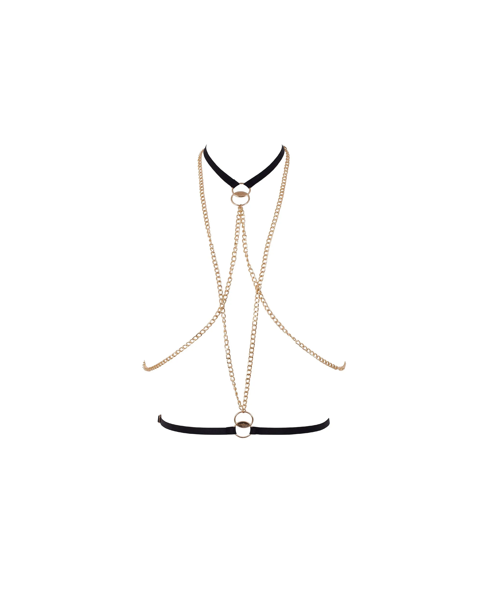 Theodora Chain Harness Black/Gold sold by Bluebella product image thumbnail 5