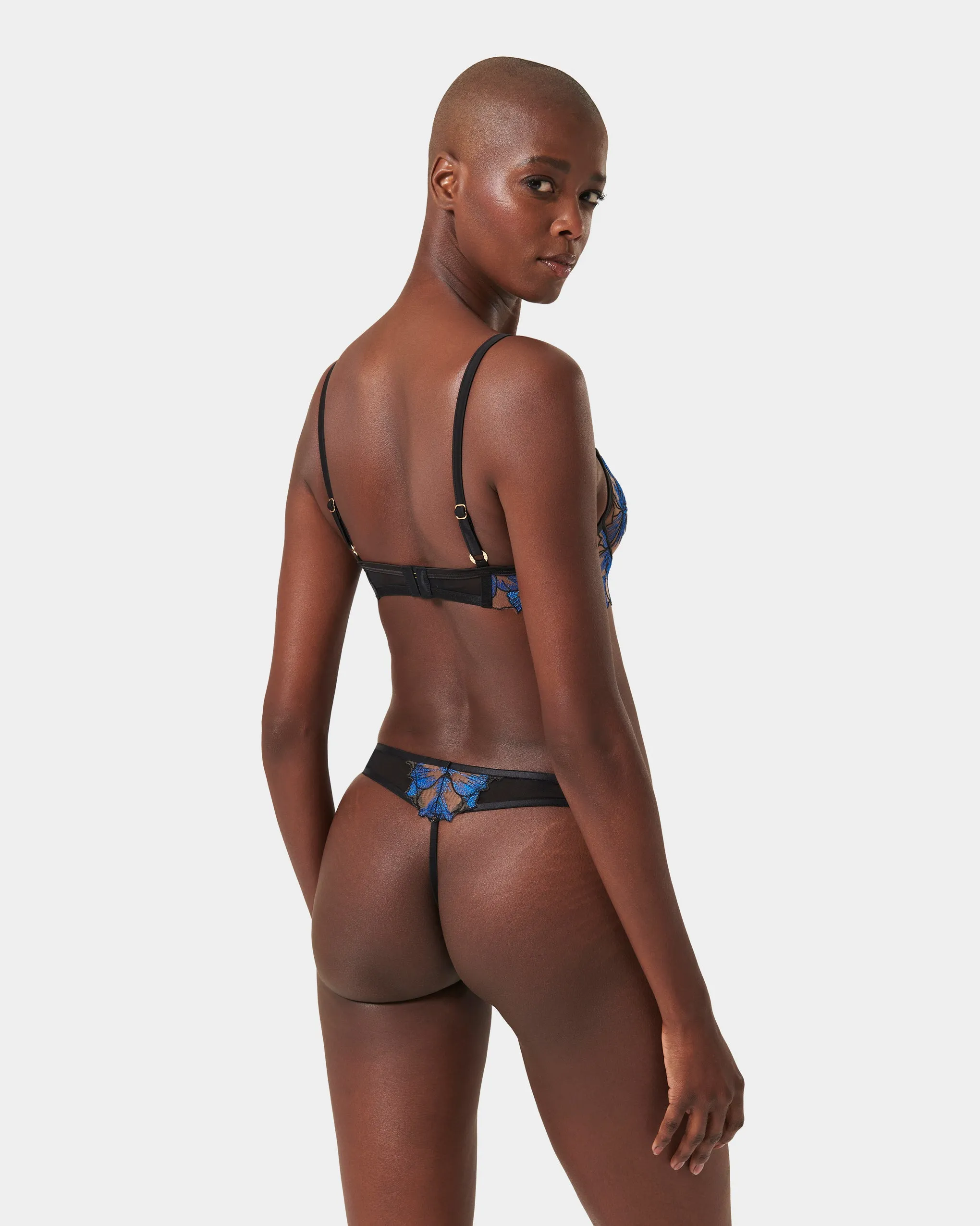 Set: Lyandra Egyptian Blue/Black/Sheer sold by Bluebella product image thumbnail 3
