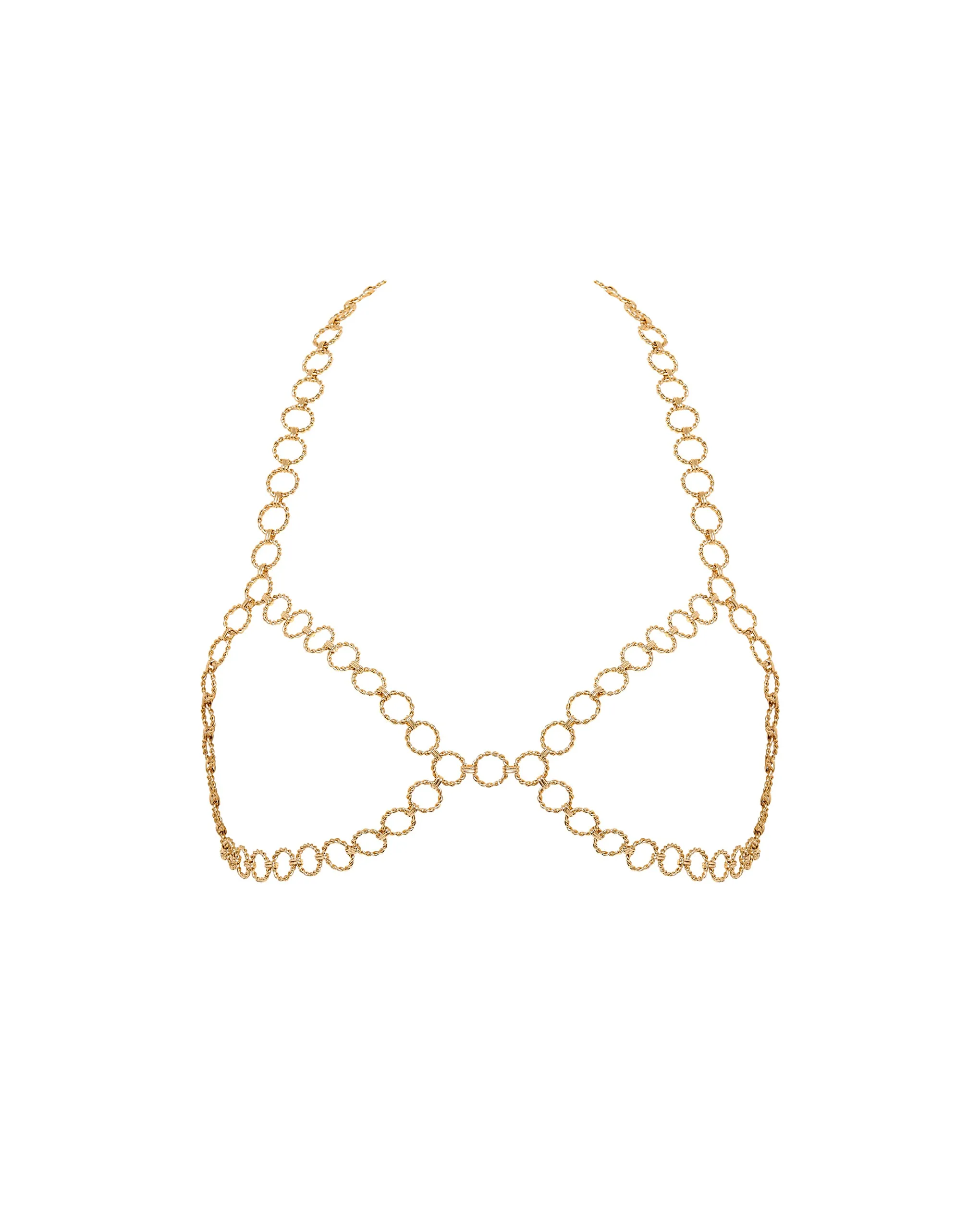 Vida Open Chain Bra Gold sold by Bluebella product image thumbnail 5