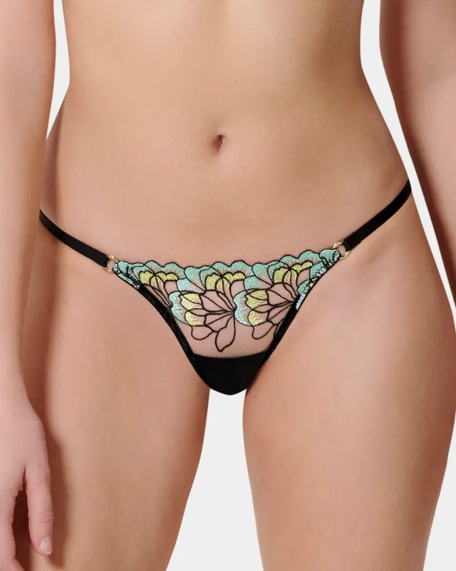 Serena Brief Mint/Lemon/Black sold by Bluebella
