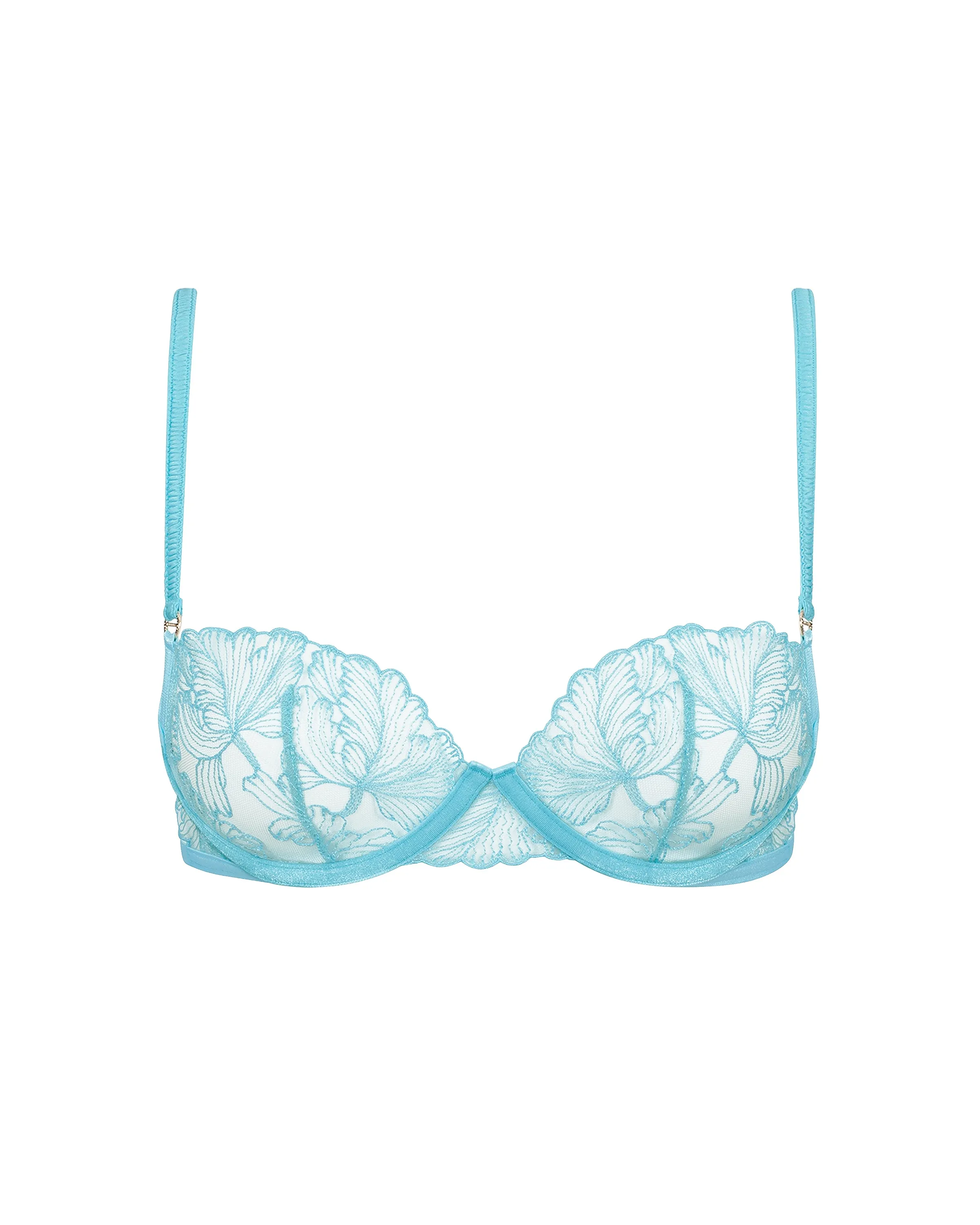 Alula Embroidered Sheer Bra Blue sold by Bluebella product image thumbnail 5