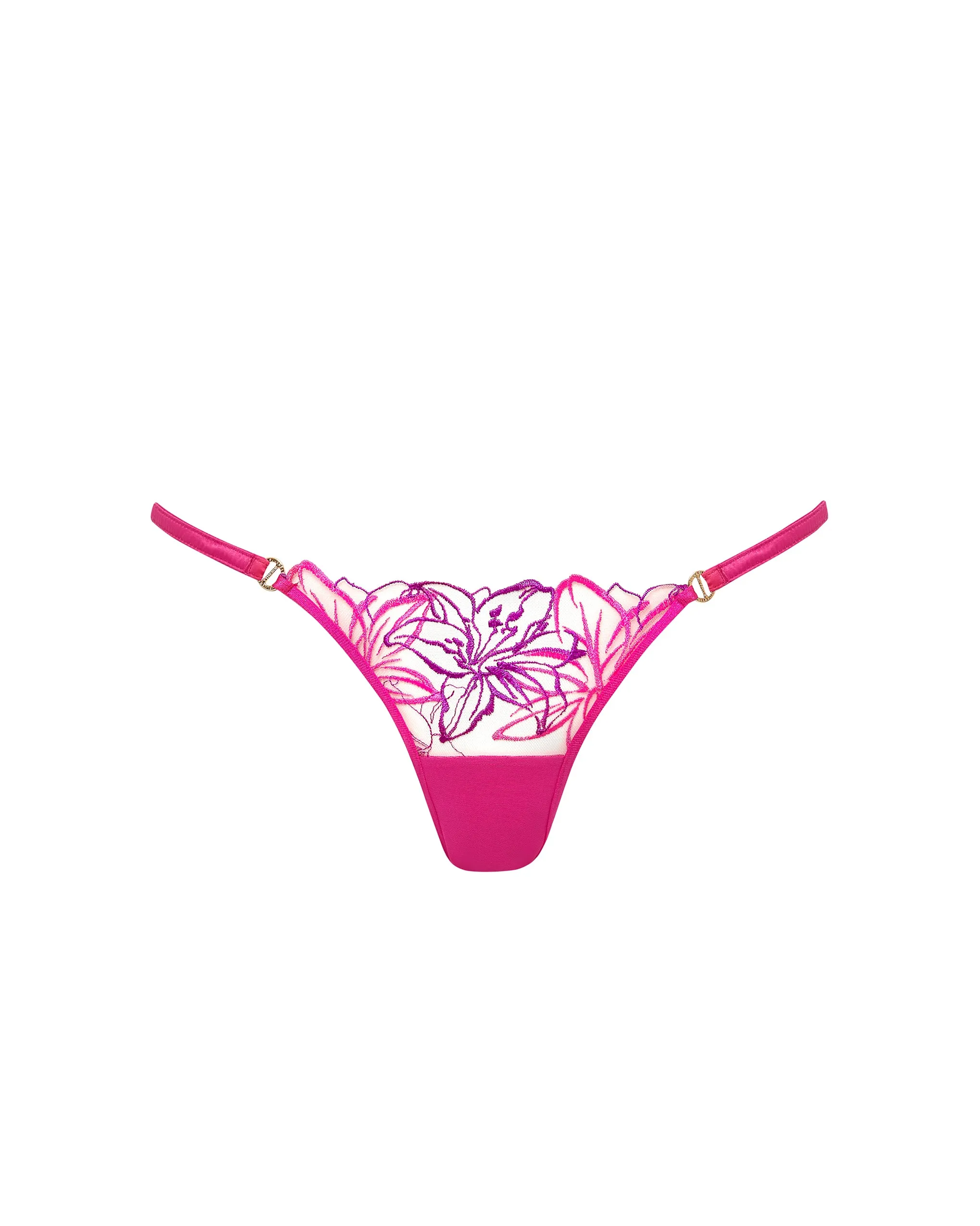 Lilly Brief Fuchsia Pink/Bright Violet/Sheer sold by Bluebella product image thumbnail 5