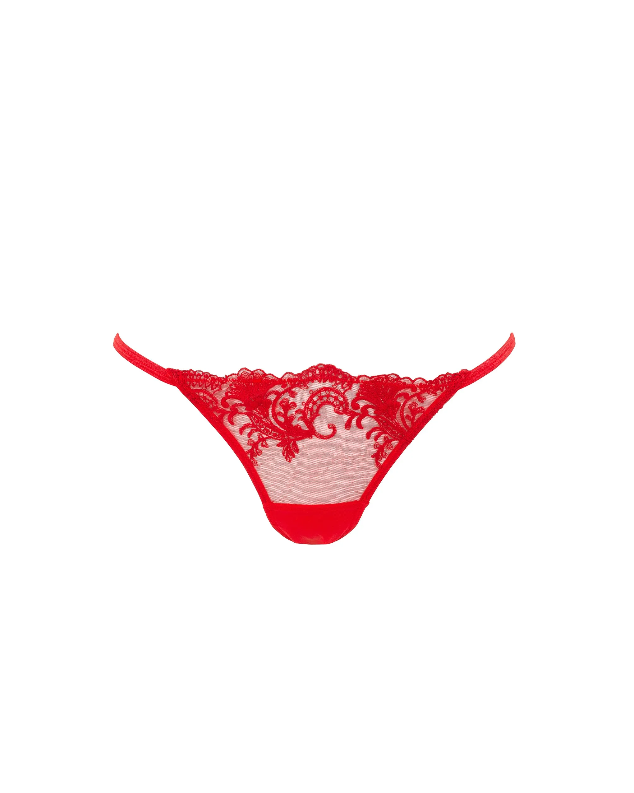 Marseille Embroidered Sheer Brief Red sold by Bluebella product image thumbnail 5