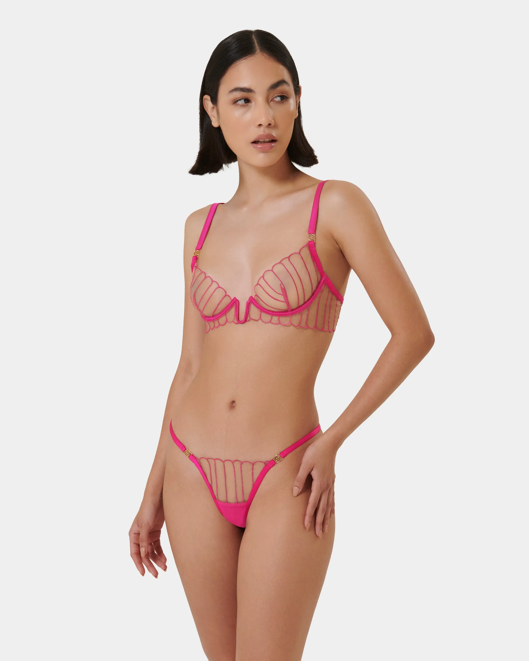 Set: Imogen Fuchsia Pink/Sheer sold by Bluebella product image thumbnail 2