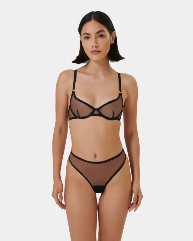 Set: Naomi High Waist Black sold by Bluebella