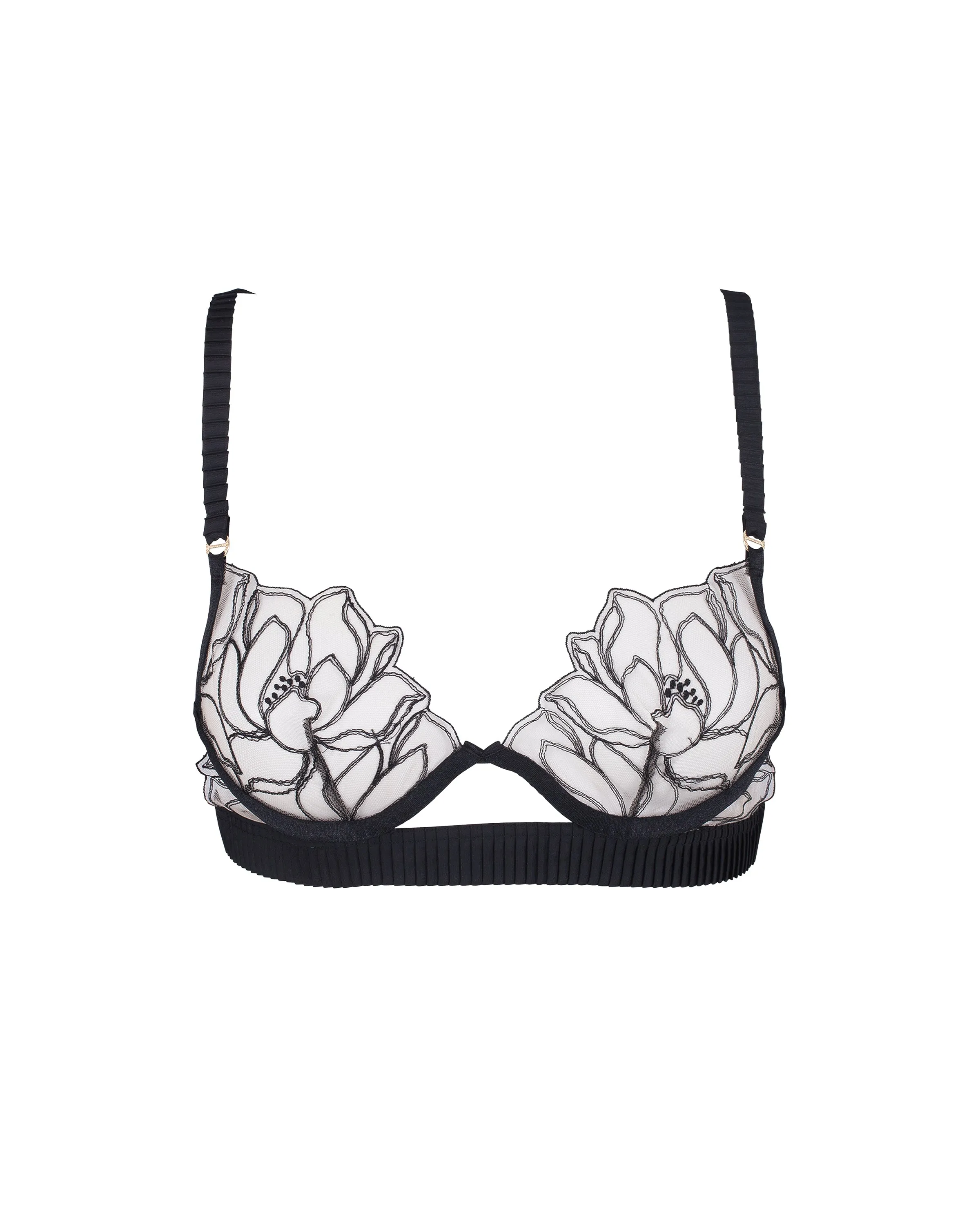 Maia Embroidered Sheer Bra Black sold by Bluebella product image thumbnail 5