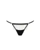 Antoinette Thong Black/Silver sold by Bluebella