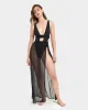 Topaz Long Chemise Black sold by Bluebella
