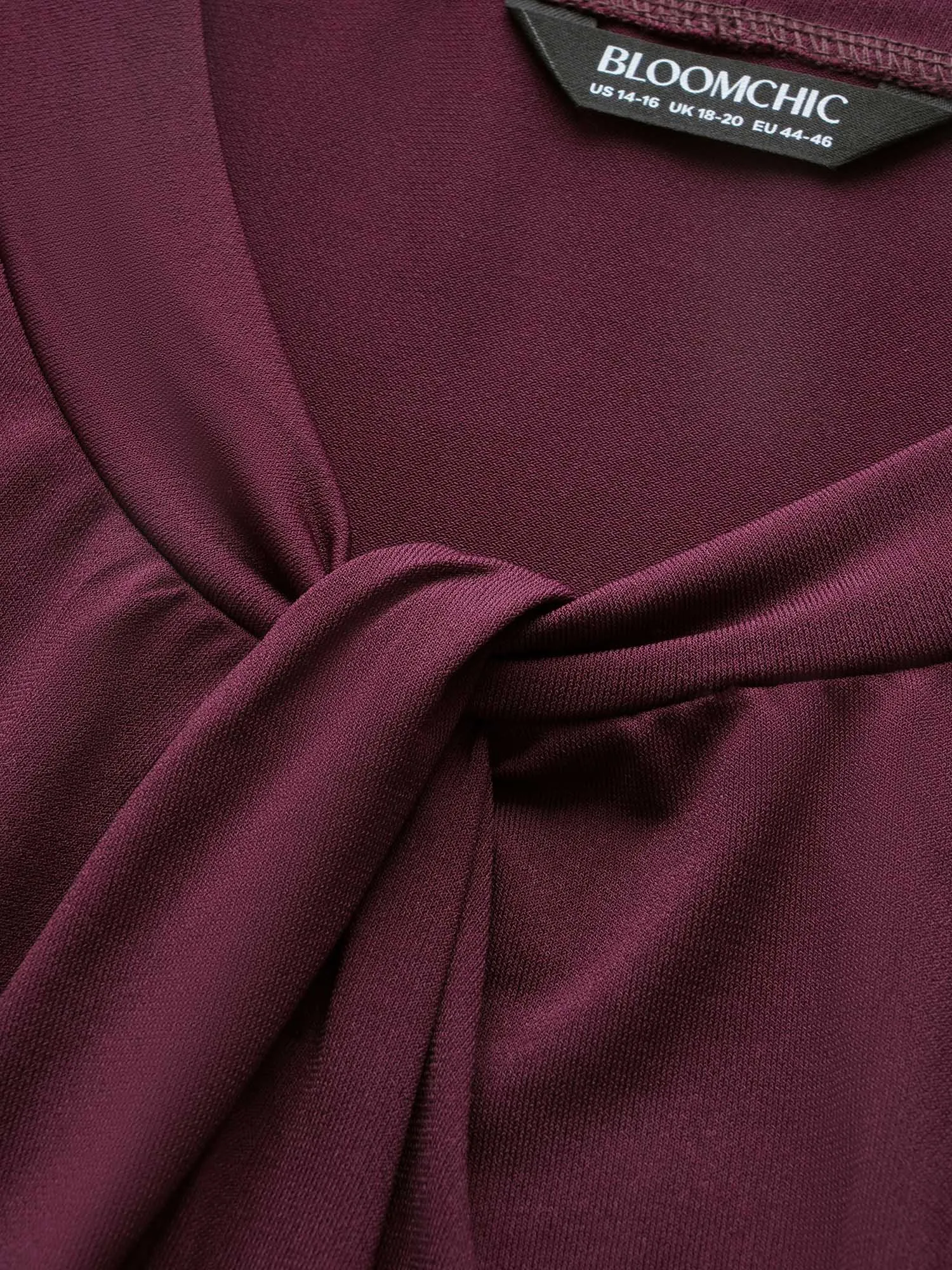 Solid Asymmetrical Neck Twist Front Tank Top sold by Bloomchic product image thumbnail 5