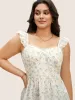 Ditsy Floral Tiered Ruffles Lace Trim Tank Top sold by Bloomchic