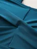 Plain Ruched Crossover Drawstring One Piece Swimsuit sold by Bloomchic
