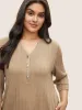 Soldi Cable Knit Pocket Button Up T-shirt sold by Bloomchic