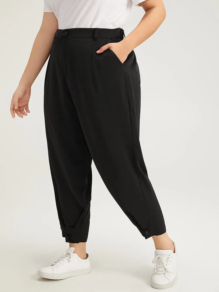 Solid Pocket Button Up Straight Leg Pants sold by Bloomchic product image thumbnail 3