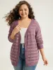 Contrast Drop Shoulder Button Through Cardigan sold by Bloomchic