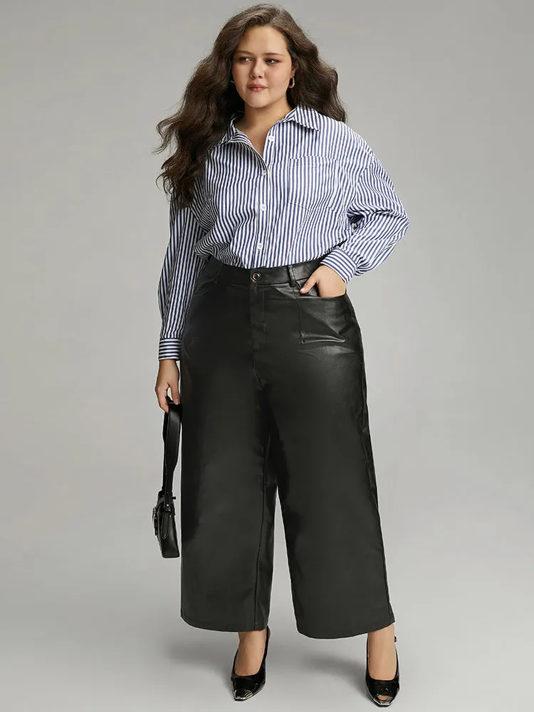 PU Wide Leg Pocket Pants sold by Bloomchic product image thumbnail 4