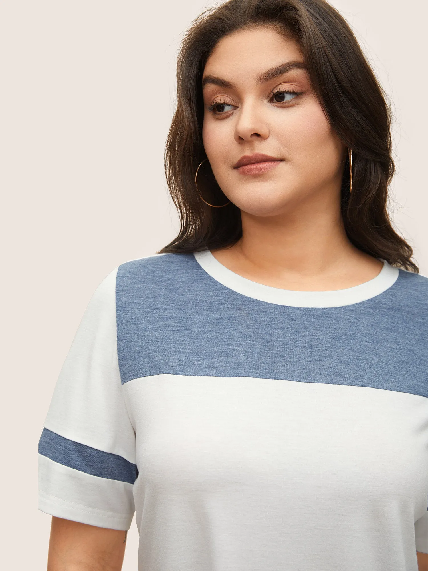 Supersoft Essentials Patchwork Contrast T-shirt sold by Bloomchic product image thumbnail 4