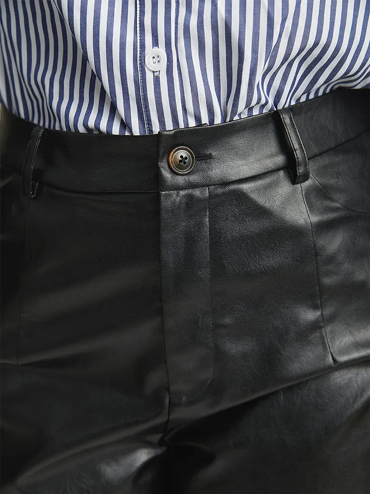 PU Wide Leg Pocket Pants sold by Bloomchic product image thumbnail 5