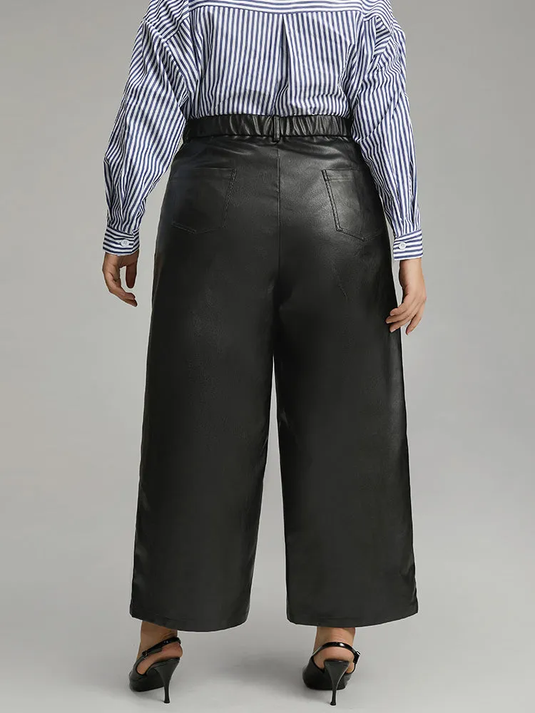 PU Wide Leg Pocket Pants sold by Bloomchic product image thumbnail 2