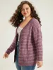 Contrast Drop Shoulder Button Through Cardigan sold by Bloomchic