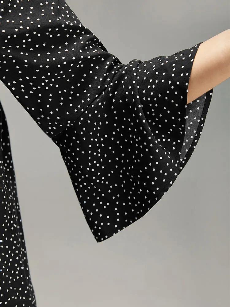 Polka Dot Crochet Lace Button Detail Blouse sold by Bloomchic product image thumbnail 5