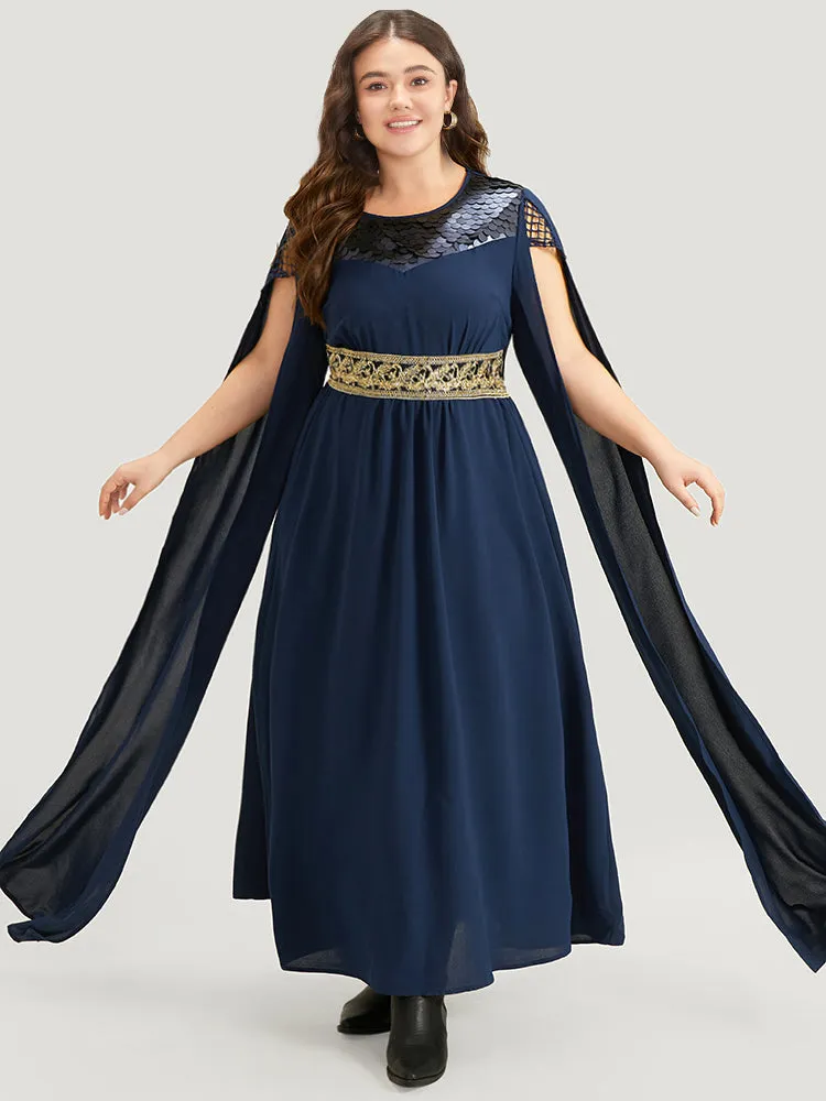 Halloween Sequin Detail Embroidered Cut Out Dress sold by Bloomchic product image thumbnail 3