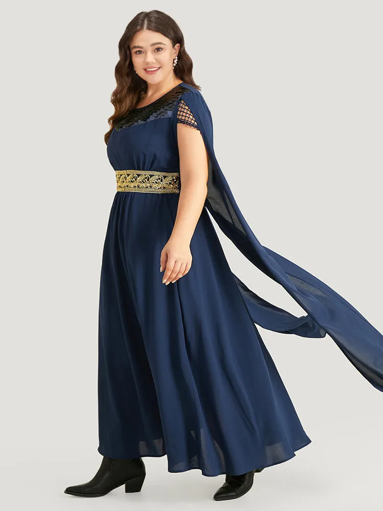 Halloween Sequin Detail Embroidered Cut Out Dress sold by Bloomchic product image thumbnail 2