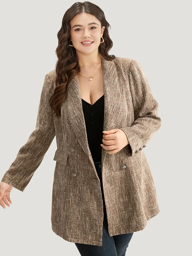 Lapel Collar Pocket Button Up Blazer sold by Bloomchic product image thumbnail 5