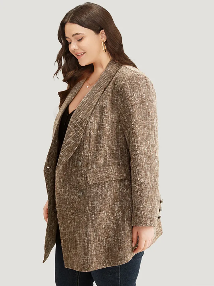 Lapel Collar Pocket Button Up Blazer sold by Bloomchic product image thumbnail 4