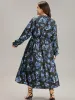 Silhouette Floral Print Wrap Pocket Dress sold by Bloomchic