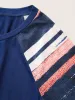 Contrast Striped Pocket Raglan Sleeve Dress sold by Bloomchic