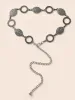 Rodeo Asymmetrical Patterned Metal Belt sold by Bloomchic