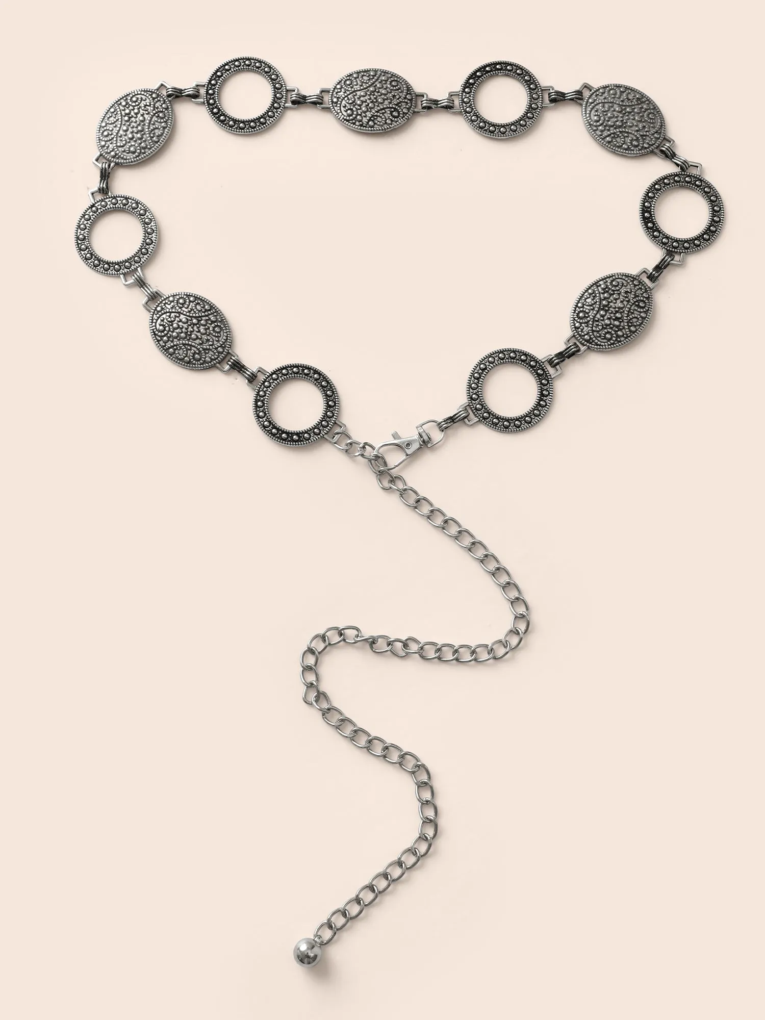 Rodeo Asymmetrical Patterned Metal Belt sold by Bloomchic product image thumbnail 4