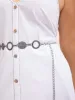 Rodeo Asymmetrical Patterned Metal Belt sold by Bloomchic