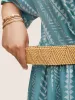 Wooden Buckle Straw Woven Belt sold by Bloomchic