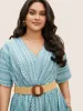 Wooden Buckle Straw Woven Belt sold by Bloomchic