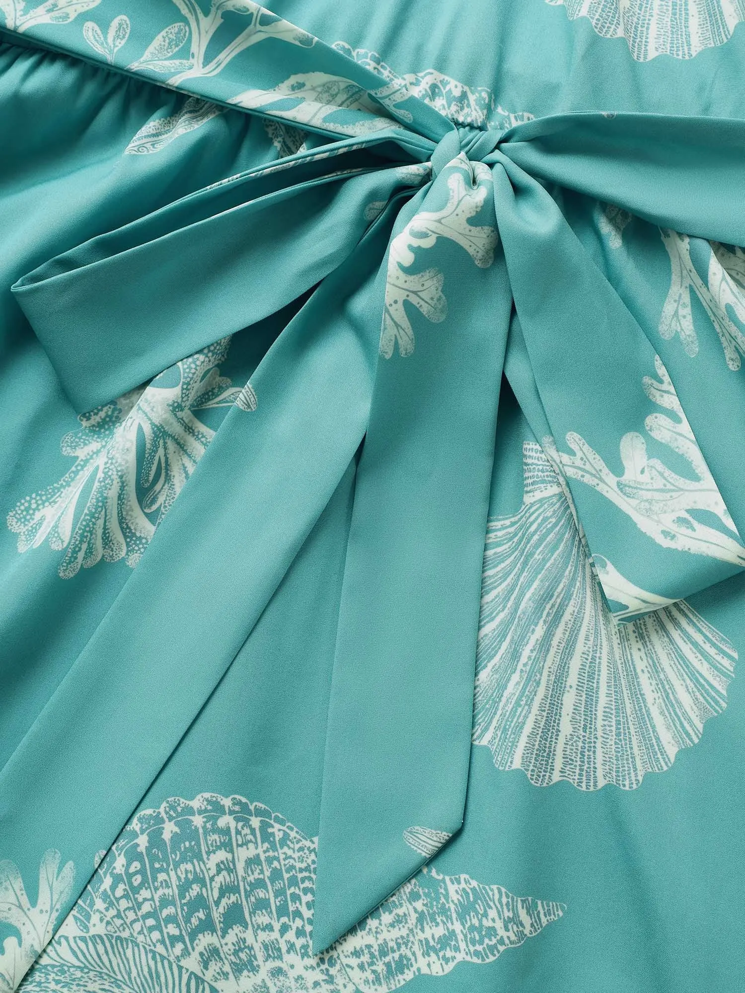 Marine Elements Ruffle Sleeve Belted Dress sold by Bloomchic product image thumbnail 5