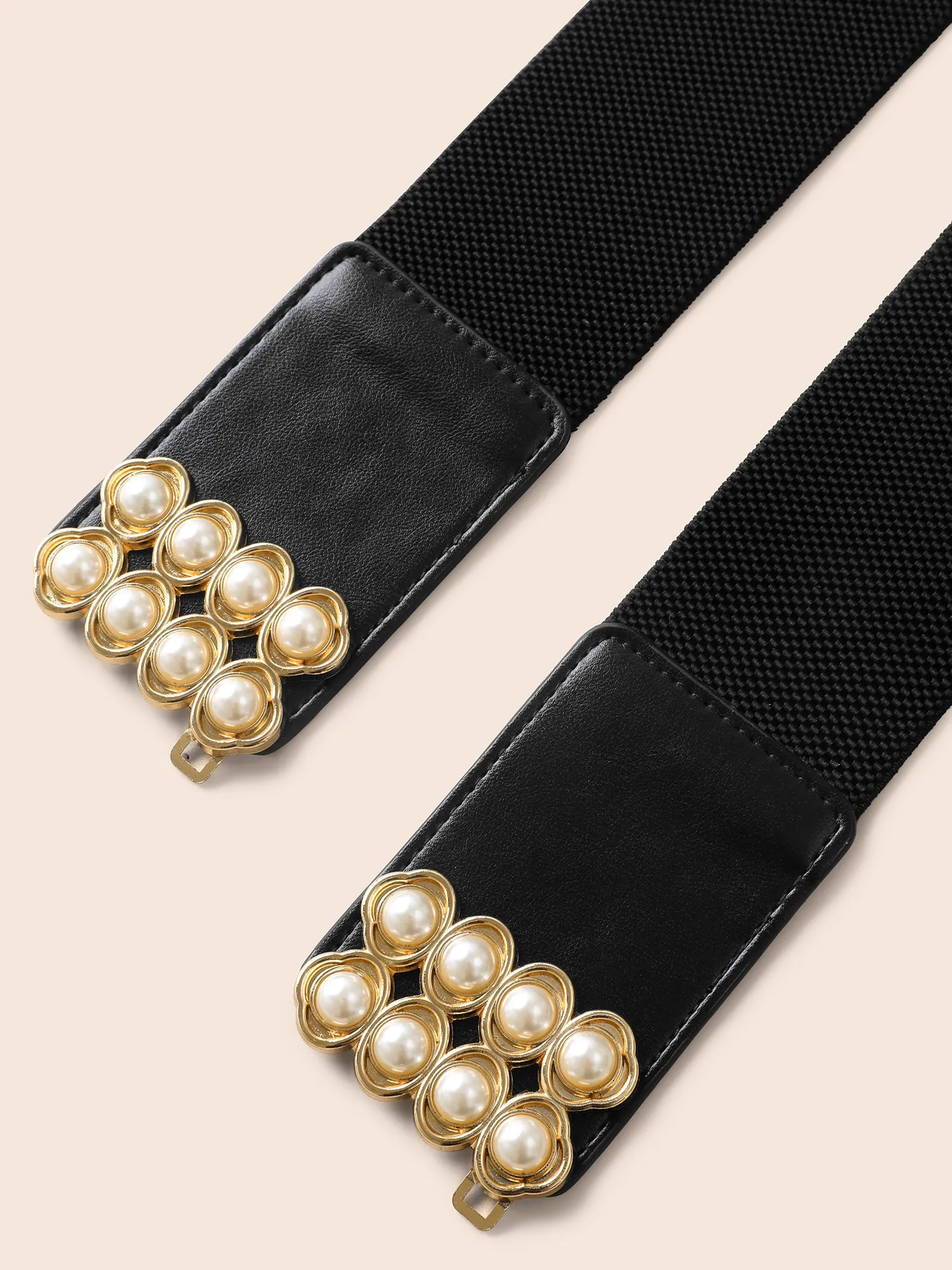 Pearl Decor Waist Wide Belt sold by Bloomchic product image thumbnail 5